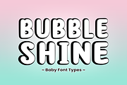 Bubble Shine - Playful Baby Font, a Sans Serif Font by KiddoGlyphs Studio (Thumbnail 1 of 4)