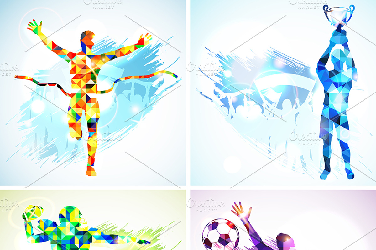 Soccer Posters in Mosaic Pattern, a Sport Illustration by TAlex (Photo 6 of 6)