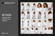 T-Shirt Mock-Up Set, a Shirt Mockup by Freeman Studio (Thumbnail 2 of 18)