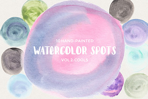 Watercolor Spots Vol 2: Cools