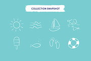 Summer Beach Day Icons, an Icon by Caroline Mackay (Thumbnail 2 of 8)