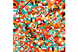 Bauhaus Element Seamless Pattern