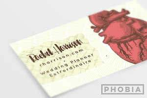 Illustrated Heart Business Card