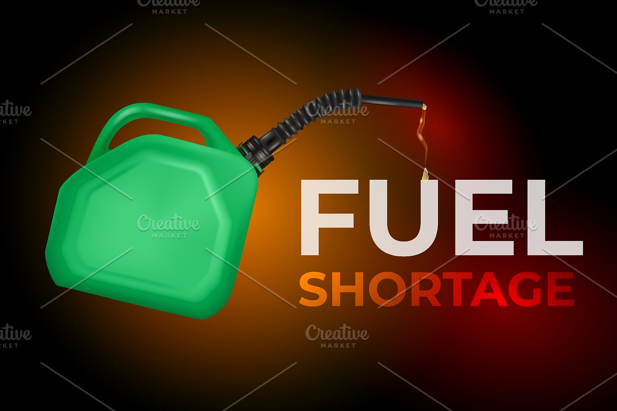 Fuel shortage. Realistic oil can, an Object Graphic by Stock-Smart-Start (Photo 2 of 3)