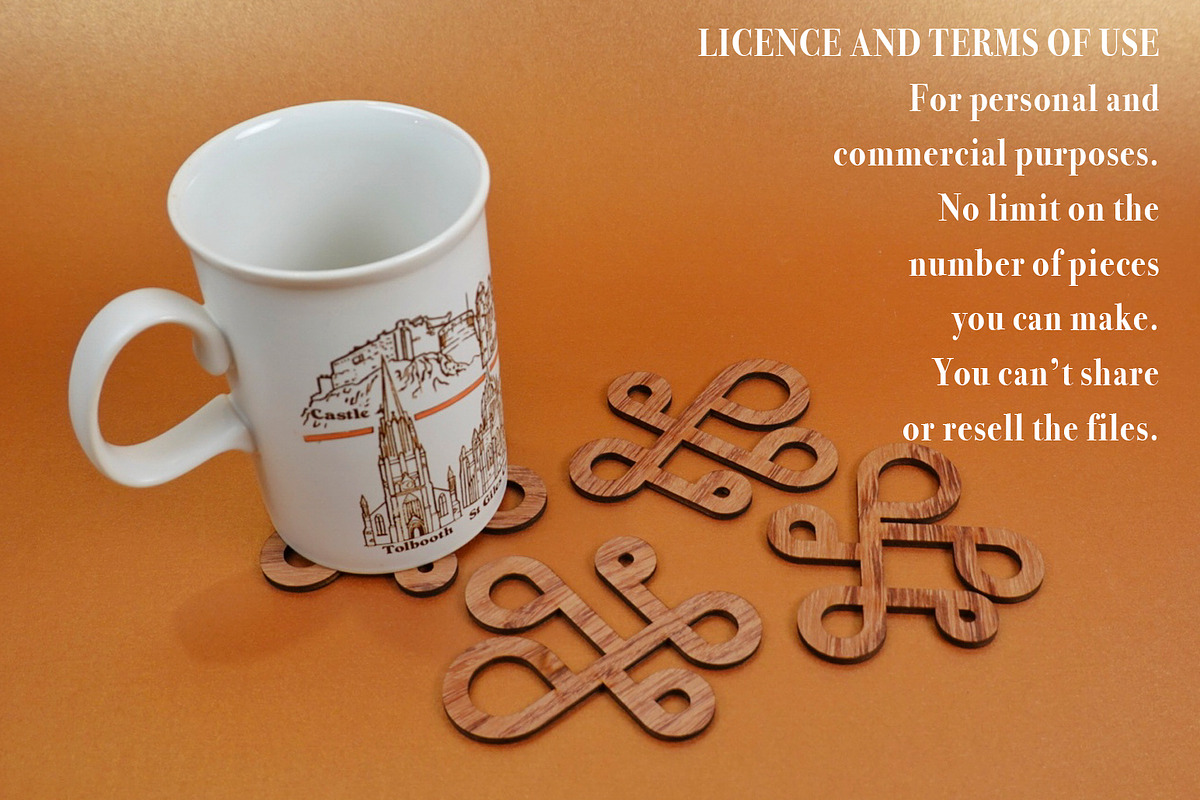 Coaster Ghirigoro File for Laser Cut, an Object Graphic by MaramadeLaser (Photo 3 of 5)
