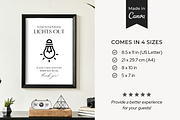 Airbnb Welcome Sign Template, a Poster Template by ShopRShop (Thumbnail 5 of 10)