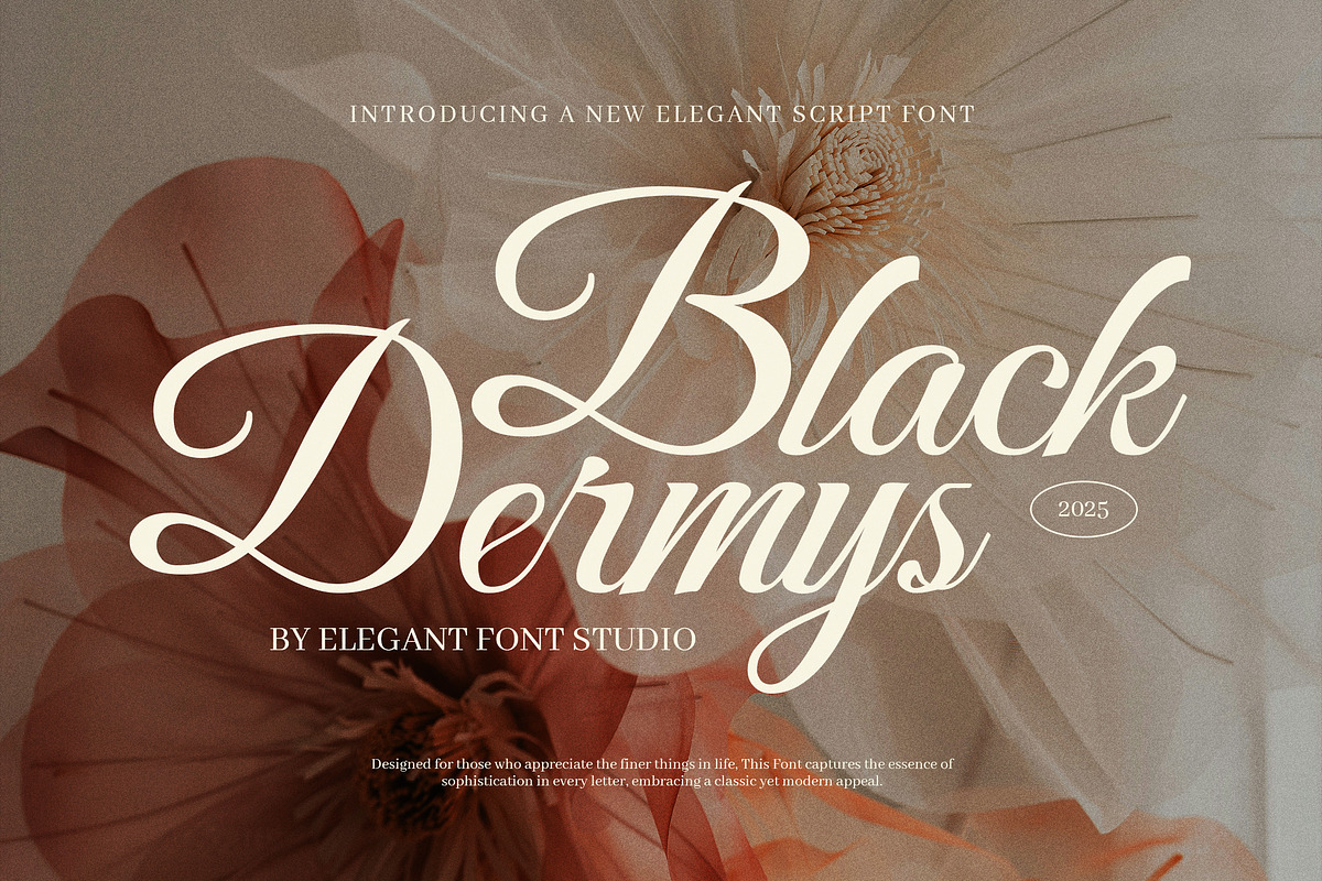 Black Dermys Wedding Font, a Script Font by Elegant Font (Photo 1 of 8)