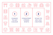 Mega Bundle Vol 3 Line Icons, an Outline Icon by Made by Made (Thumbnail 5 of 10)