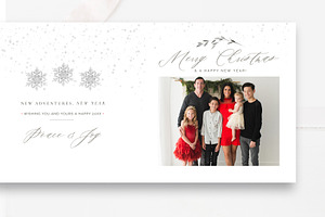 Accordion Christmas Card Template