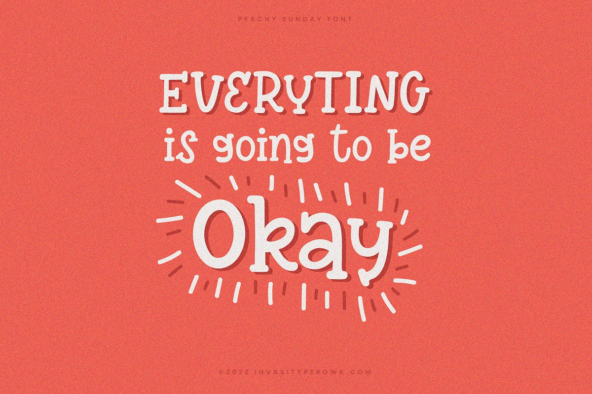 Peachy Sunday - Playful Handwritten, a Script Font by Invasi Studio (Photo 2 of 11)