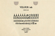 Velour Ink Textured Serif Duo, a Serif Font by Mneme (Thumbnail 6 of 9)