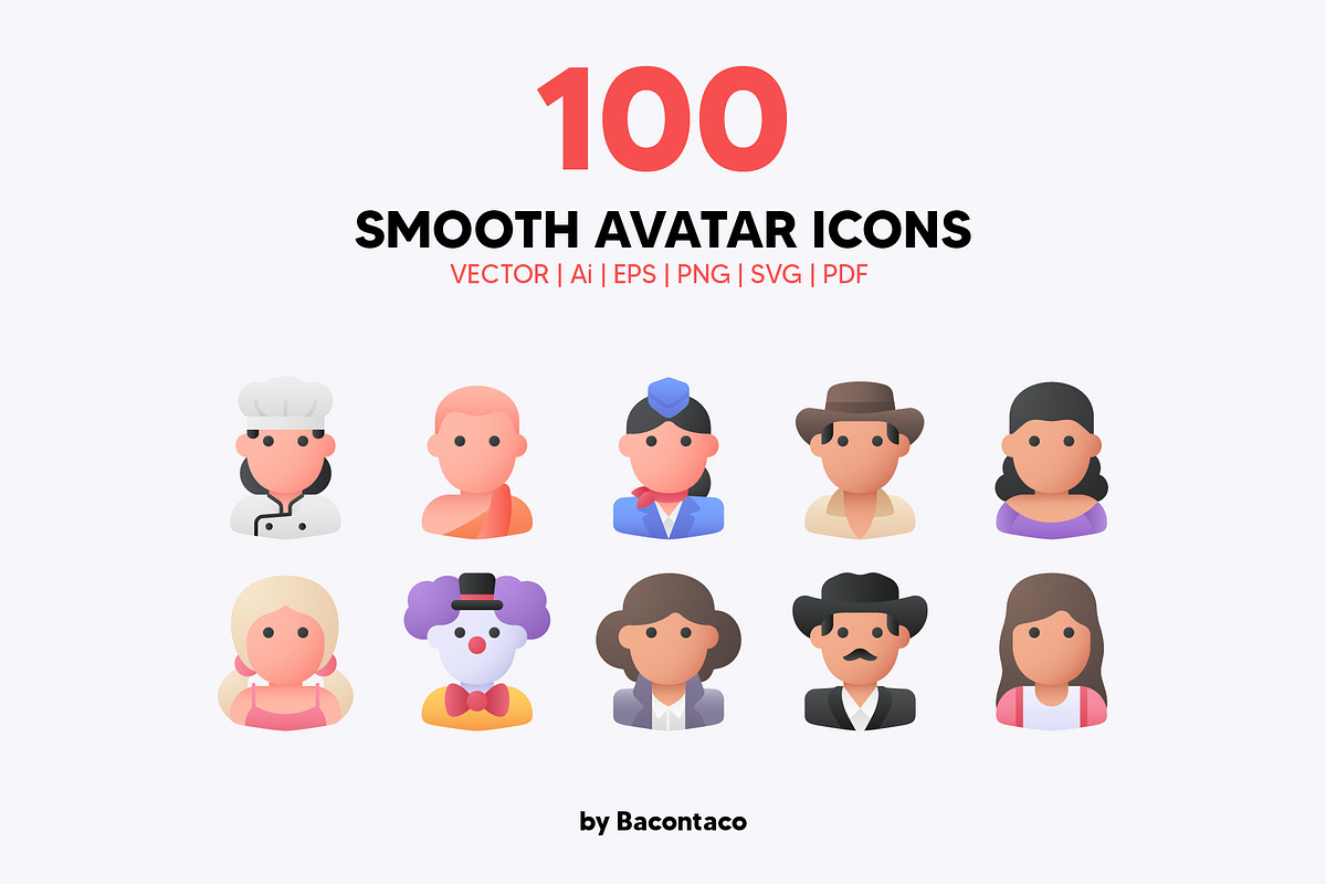 100 Smooth Avatar Icons, an Icon by BaconTaco (Photo 1 of 4)