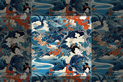 Kyoto Dreams Seamless Pattern Pack, a Pattern Graphic by PrintyleStudio (Thumbnail 3 of 6)