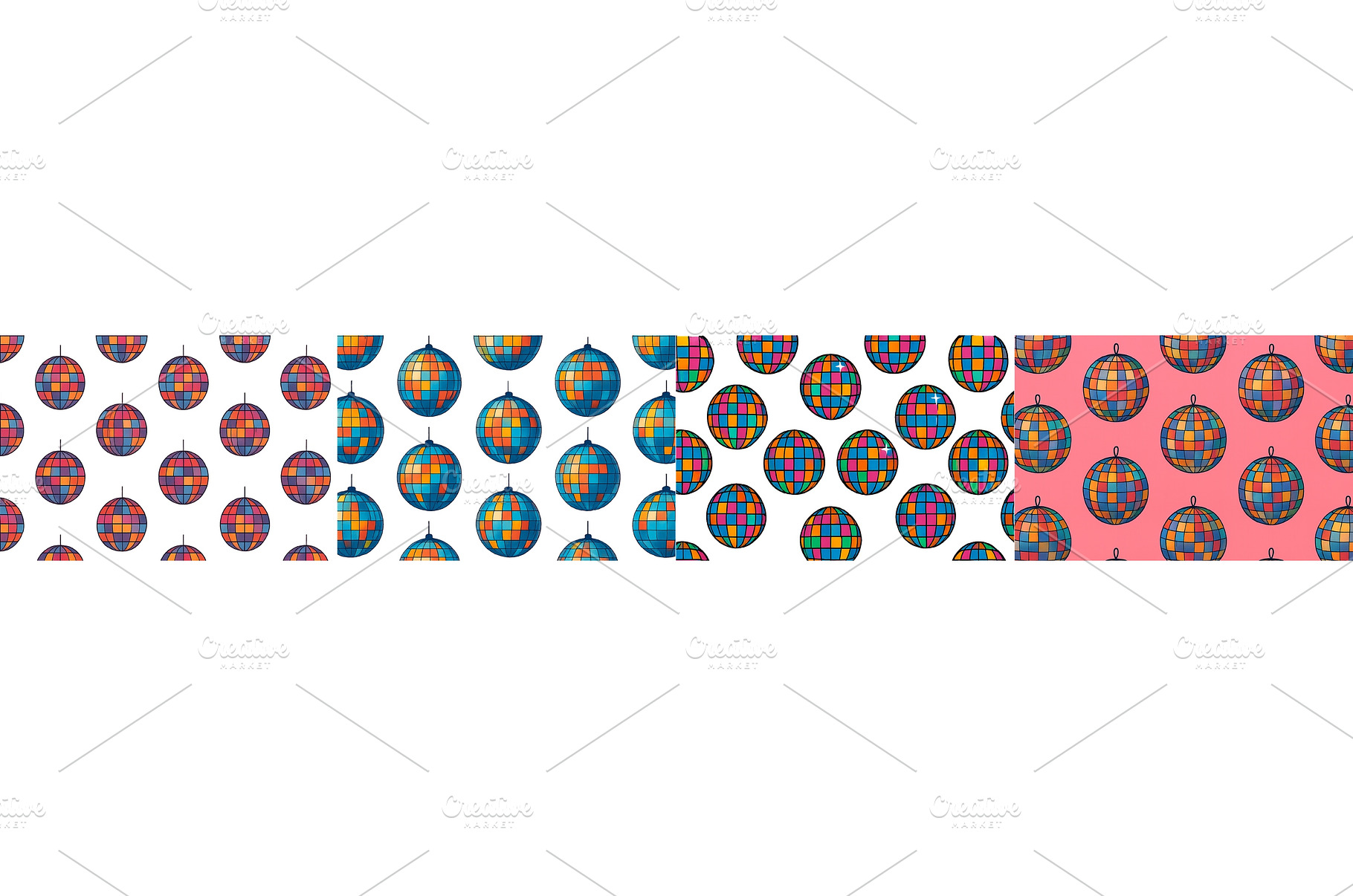 Colorful disco ball patterns, an Arts & Entertainment Photo by ZinetroN