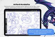 Dragon Rider Bases Procreate Stamps, a Brush Add-On by Selentaori Studio (Thumbnail 4 of 11)