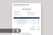 Professional Invoice & Quotation, a Stationery Template by Anjum Ilyas (Thumbnail 1 of 4)