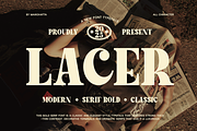 Lacer - Serif Bold Typeface, a Serif Font by MaikoHatta (Thumbnail 1 of 11)