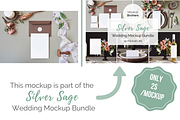 Botanical invitation mock up card, a Print Template by MockUpBrothers (Thumbnail 5 of 6)