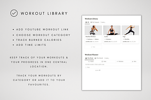 Digital Notion Workout Tracker
