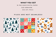Christmas Digital Papers Bundle, a Wallpaper Graphic by Anca Digital Vibe (Thumbnail 2 of 8)