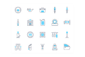 Car Garage Icons