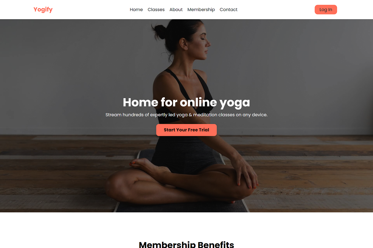 Serenity Yoga Landing Page Kajabi, a Landing Page Template by Dev Lab (Photo 5 of 6)