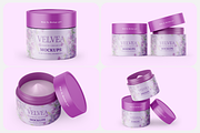 Cosmetic Jar Mockups, a Product Mockup by Mockups Girl (Thumbnail 1 of 5)