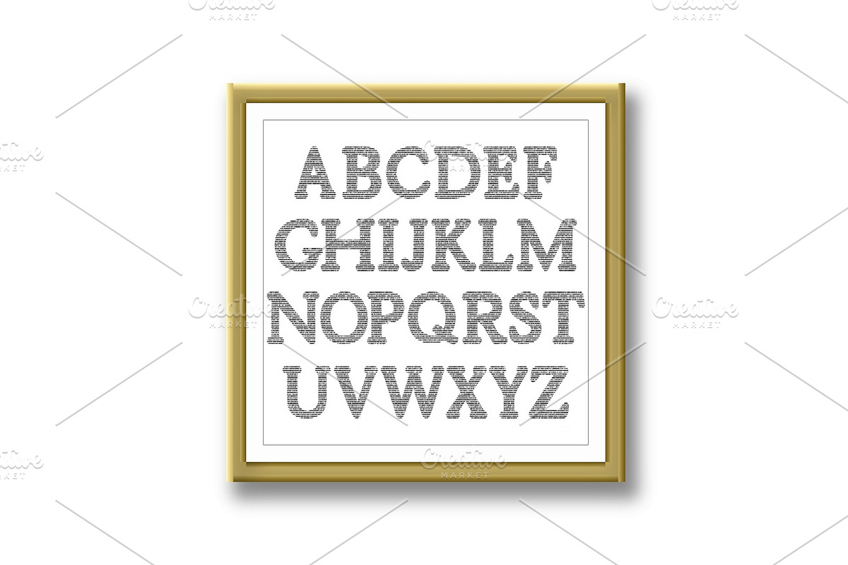 Vector Alphabet Set, an Outline Icon by RODINA (Photo 3 of 3)