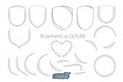 Elegant Wedding design elements, an Object Graphic by JuDesign (Thumbnail 2 of 7)