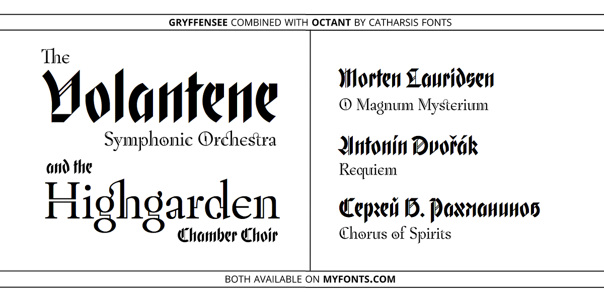 Gryffensee, a Blackletter Font by Catharsis Fonts (Photo 7 of 9)