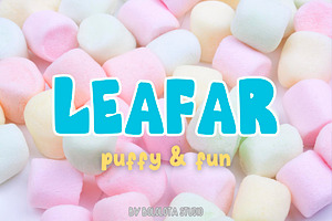Leafar font