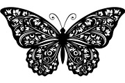 Beautiful Butterfly Silhouette, an Object Graphic by Designer_Momina (Thumbnail 3 of 20)