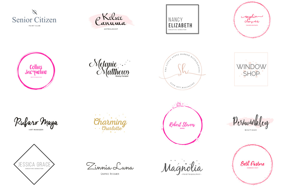Girlboss Premade Branding Logos, a Branding & Logo Template by SNIPESCIENTIST (Photo 14 of 21)