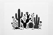 60 Desert Cactus Floral Silhouette, a Seasonal Illustration by Amazin_art (Thumbnail 24 of 38)