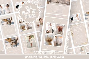 Beige Email Templates, an Email Template by SunshineStudioBoutique