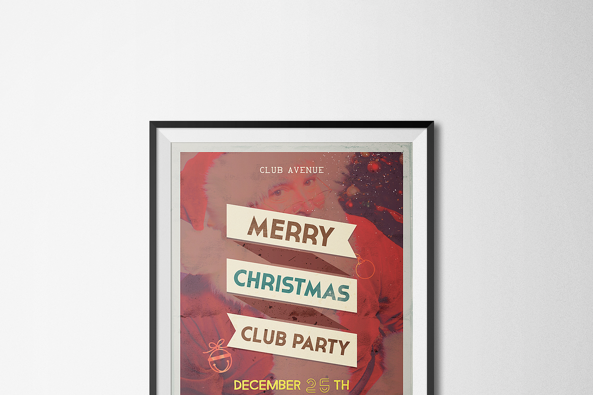 3 Christmas Flyers, Posters Vintage, a Flyer Template by SPACECAKE (Photo 3 of 5)
