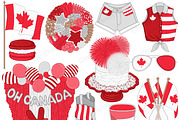 Canada Day Clipart, a Seasonal Illustration by GlamArtZhanna (Thumbnail 2 of 4)