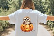 Halloween Owls Clipart PNG, an Illustration by CrexoraLab (Thumbnail 5 of 5)