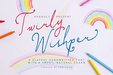 Twirly Whisper – Playful Handwritten