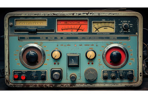 vintage retro boom box ai generated, an Arts & Entertainment Photo by pikepicture