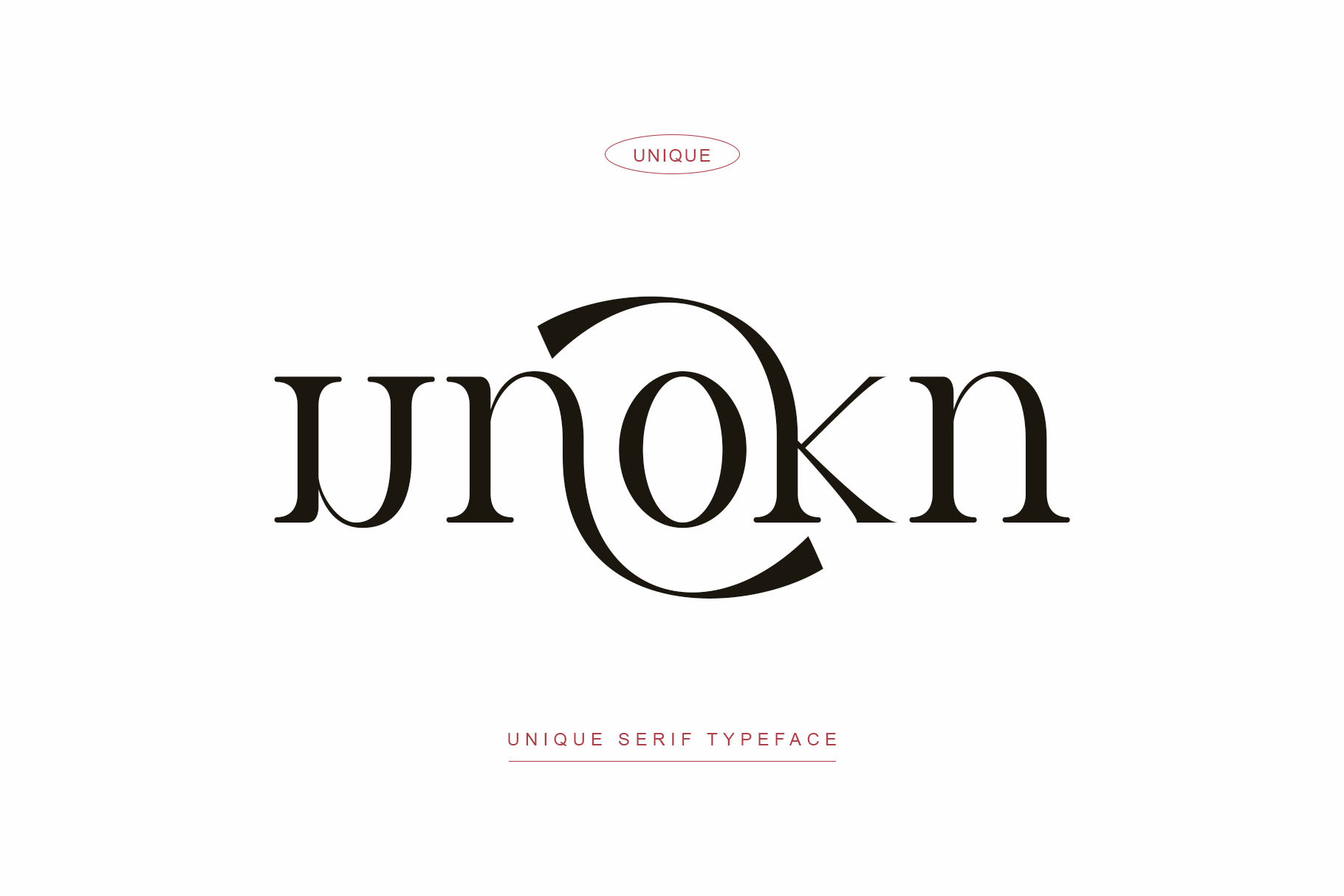 Unokn Serif Typeface A Serif Font By Yaqublekker Creative Market