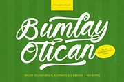 Bumlay Otican Bold Handwritten Font, a Script Font by stylishtype.co (Thumbnail 1 of 20)