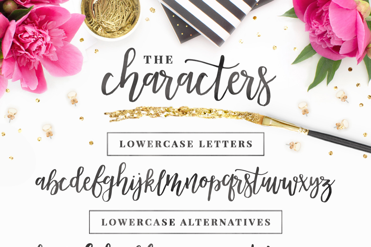 Mademoiselle Script Font + EXTRAS!, a Script Font by Pink Coffie (Photo 12 of 12)