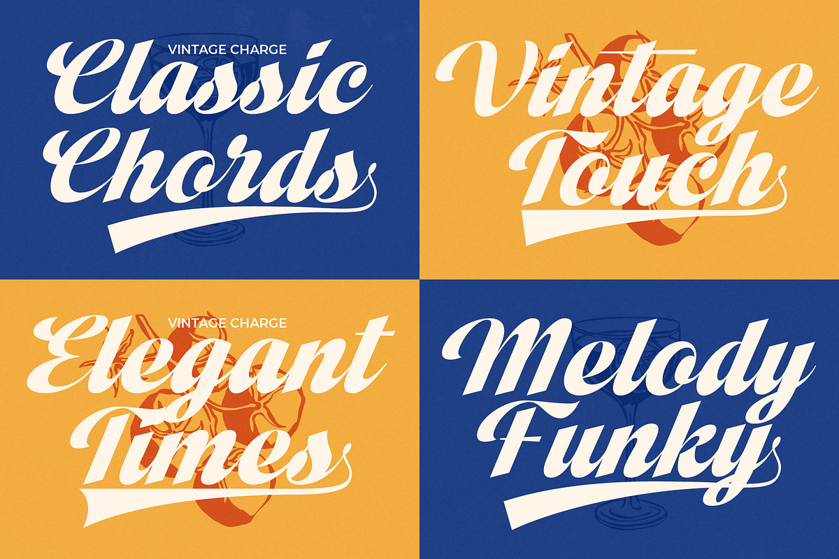 Vintage Charge Bold Retro Script, a Script Font by timelesstype.co (Photo 11 of 20)