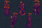 Grim Reaper Halloween Collection, an Object Illustration by Kaizla03 (Thumbnail 5 of 5)