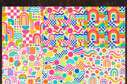 Dopamine Geometric Digital Paper, a Background Graphic by LA Design (Thumbnail 2 of 10)