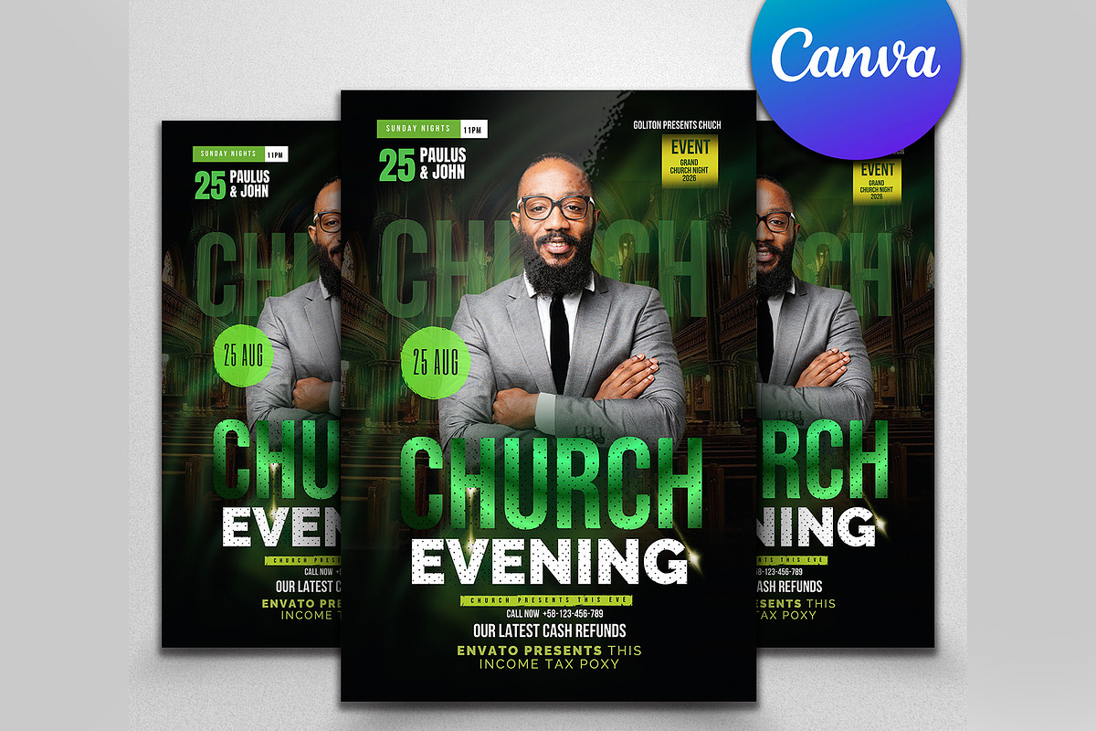 Church Canva Templates, a Social Media Template by Design Up (Photo 1 of 5)