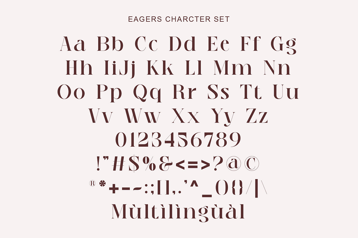 Eagers Elegant And Modern Serif, a Serif Font by Muflieart (Photo 7 of 9)