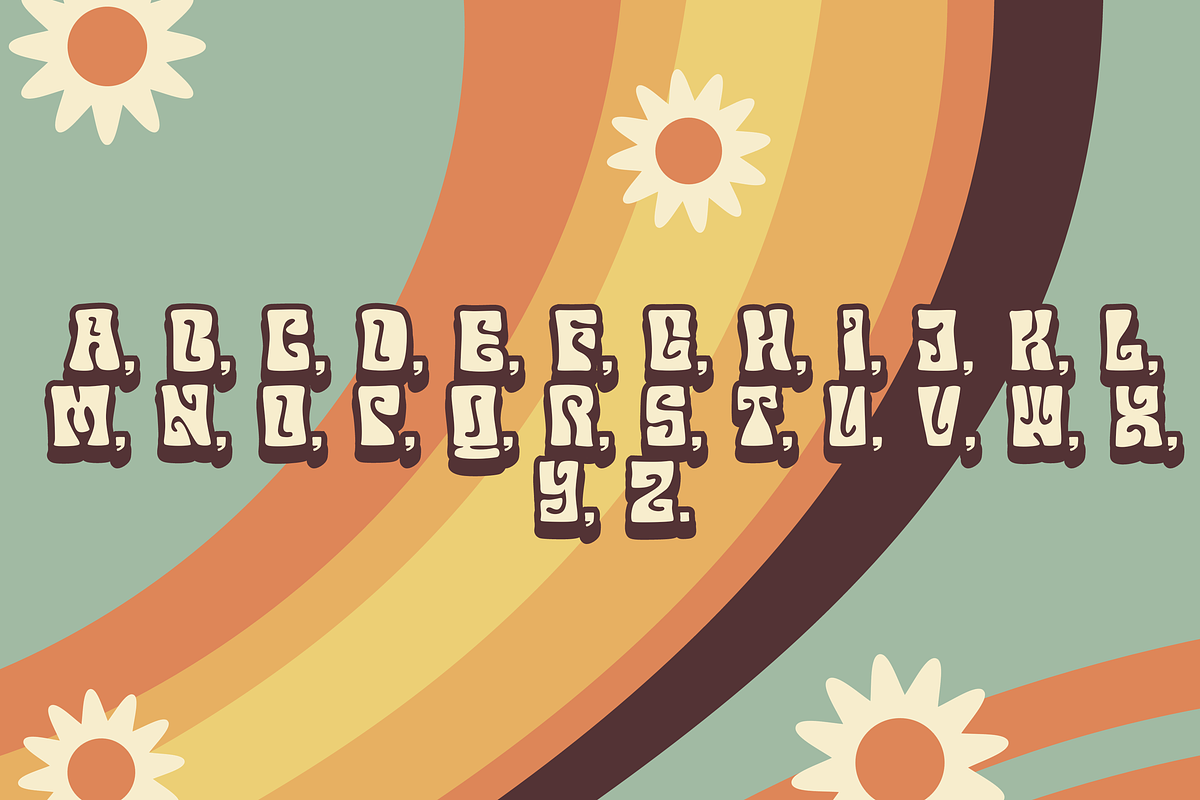 GroovyWave - Retro Font, a Handwritten Font by PaperMoon (Photo 3 of 4)
