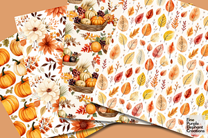 Autumn Harvest Fall Pumpkin Pattern